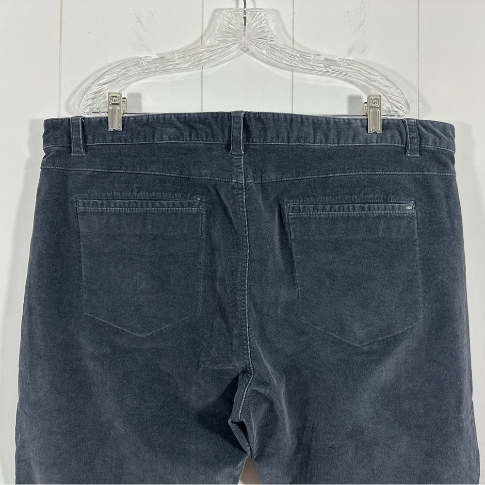 Calvin Klein Mens Slim Fit Corduroy Pants Sz 40x32 Dark Gray Casual Flat Front - Picture 8 of 10